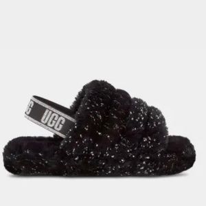 New Ugg Fluff Yeah Metallic Sparkle size 6